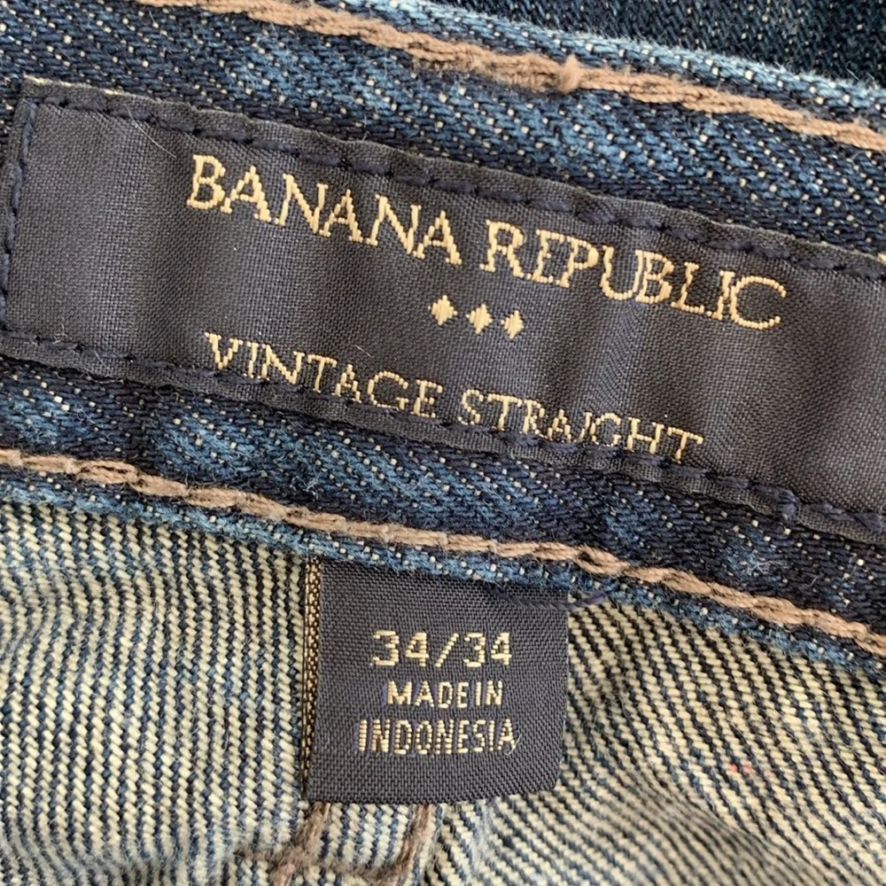 Banana Republic vintage straight blue jeans size 34x34